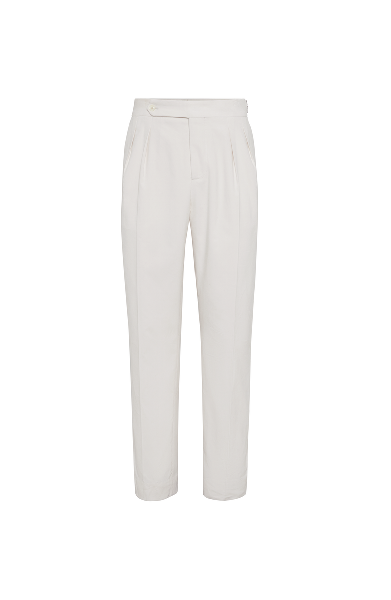 Brunello Cucinelli Tuxedo trousers, Main, color, Milk
