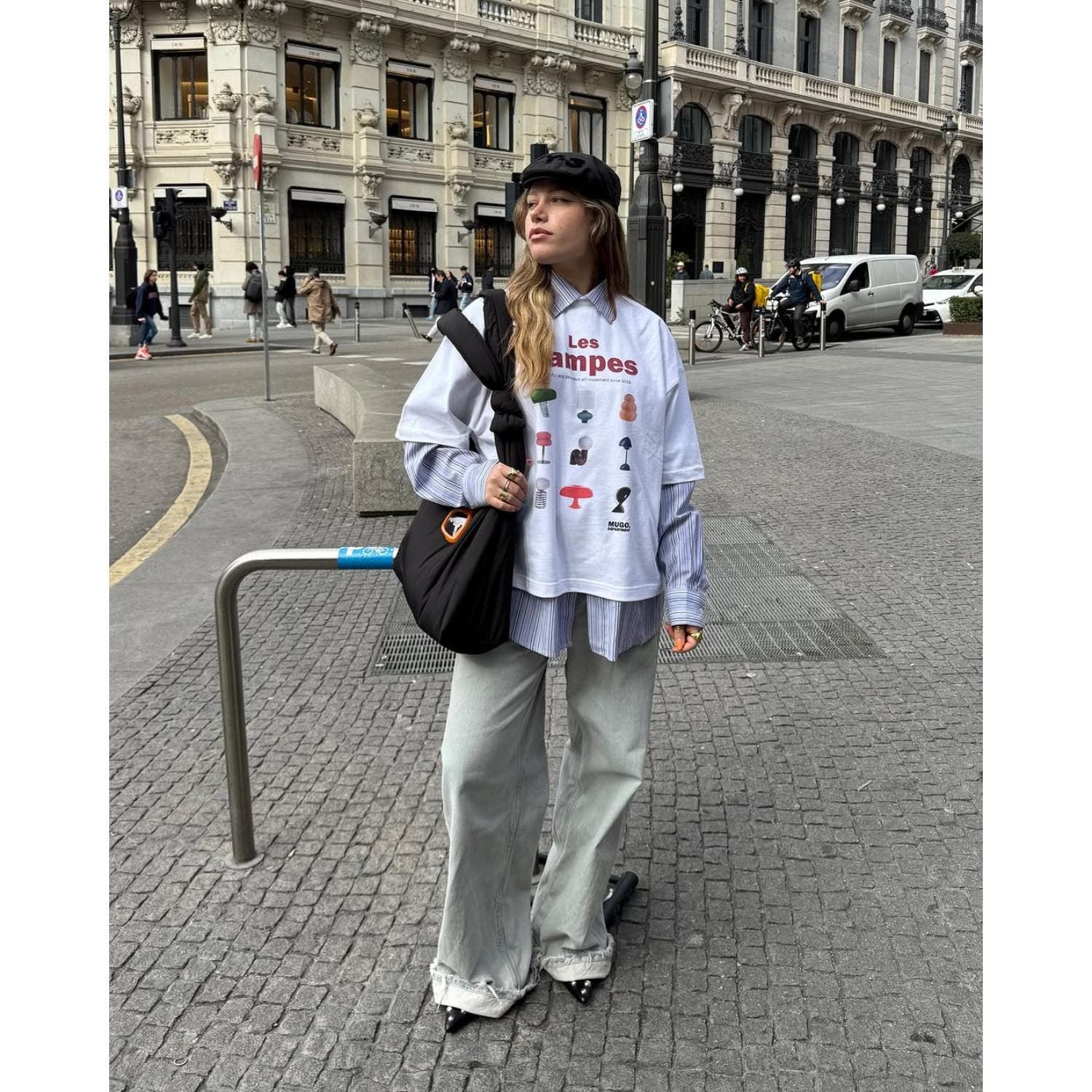 LEFRIK Biwa Puffy Bag, Alternate, color, Deep Black