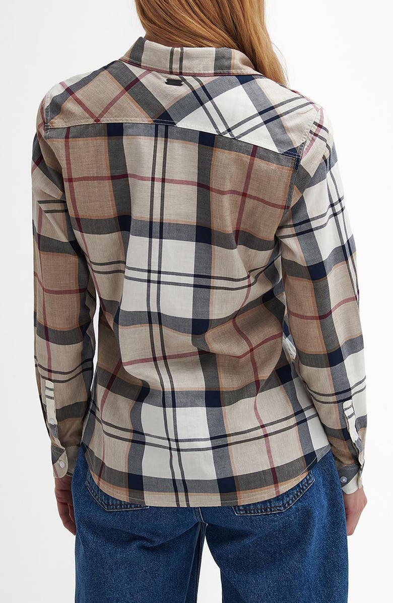 Barbour Bredon Check Button-Up Shirt, Alternate, color, Hessian Tartan Brown