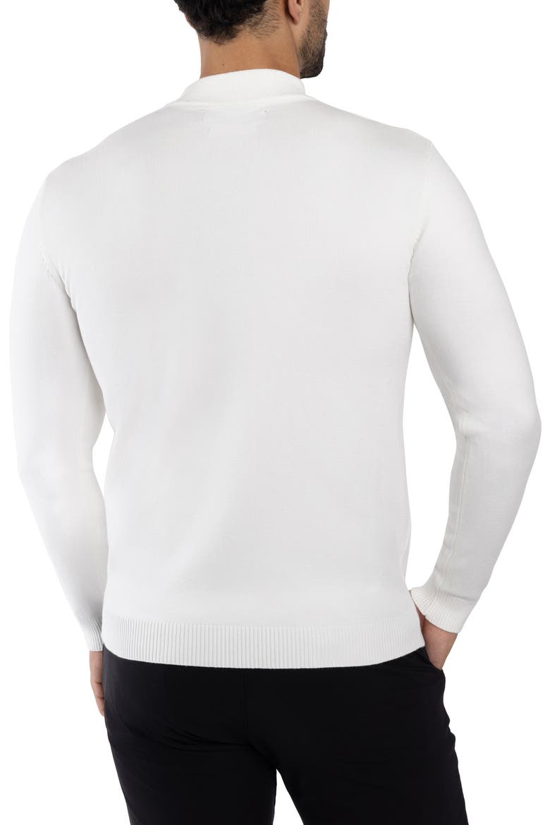 Core Mock Neck Knit Sweater, Alternate, color, OFF WHITE