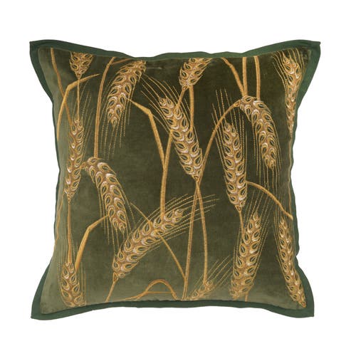 C & F Home C&f Home Golden Wheat Pillow In Green