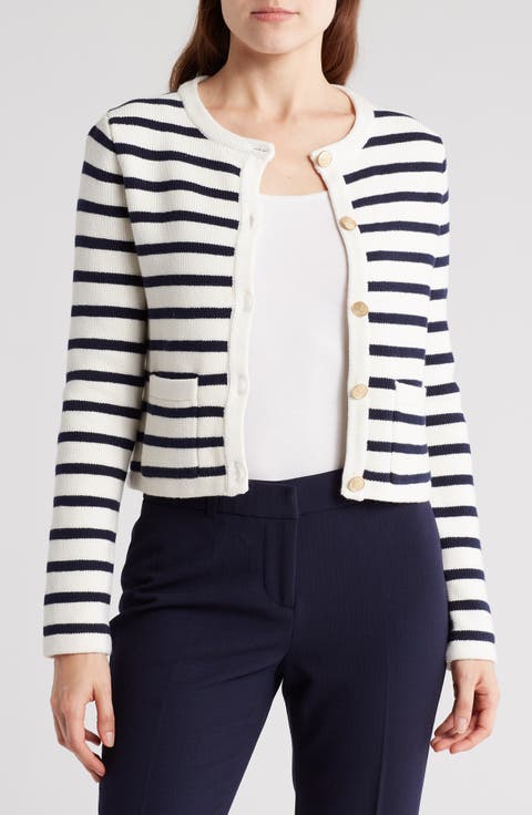 Stripe Crop Jacket