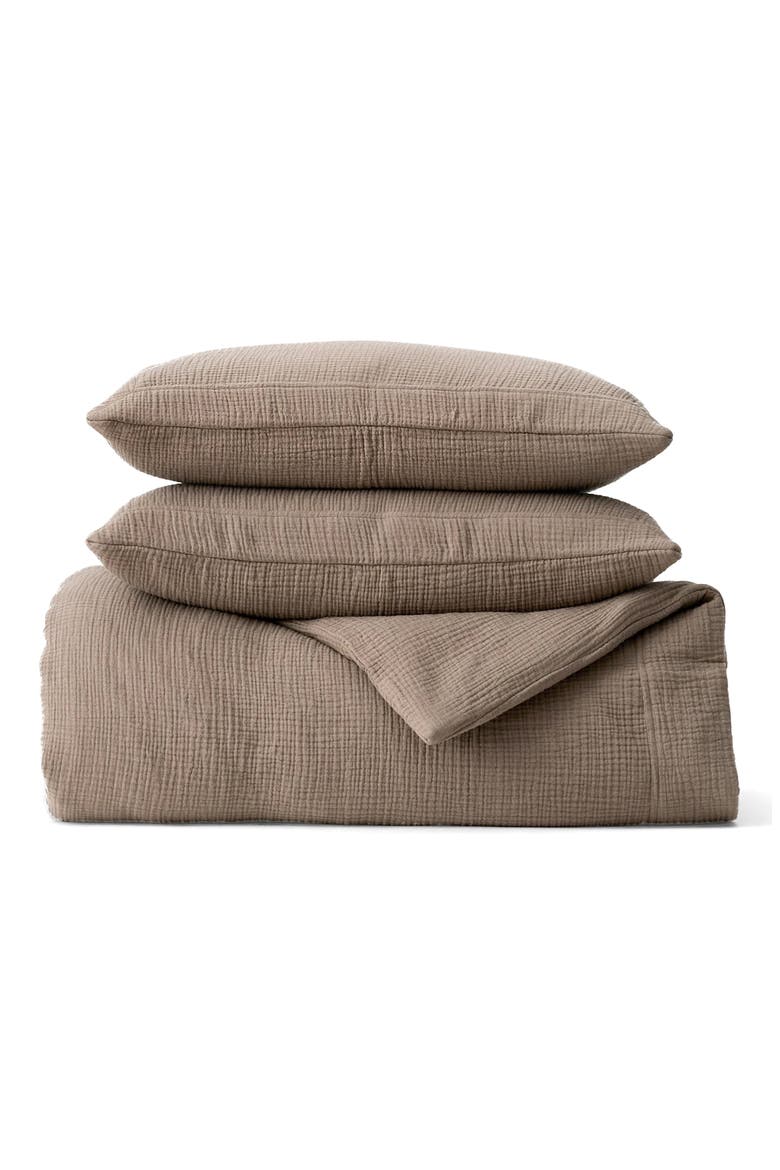 Dream Duvet Cover & Shams Set, Main, color, WALNUT