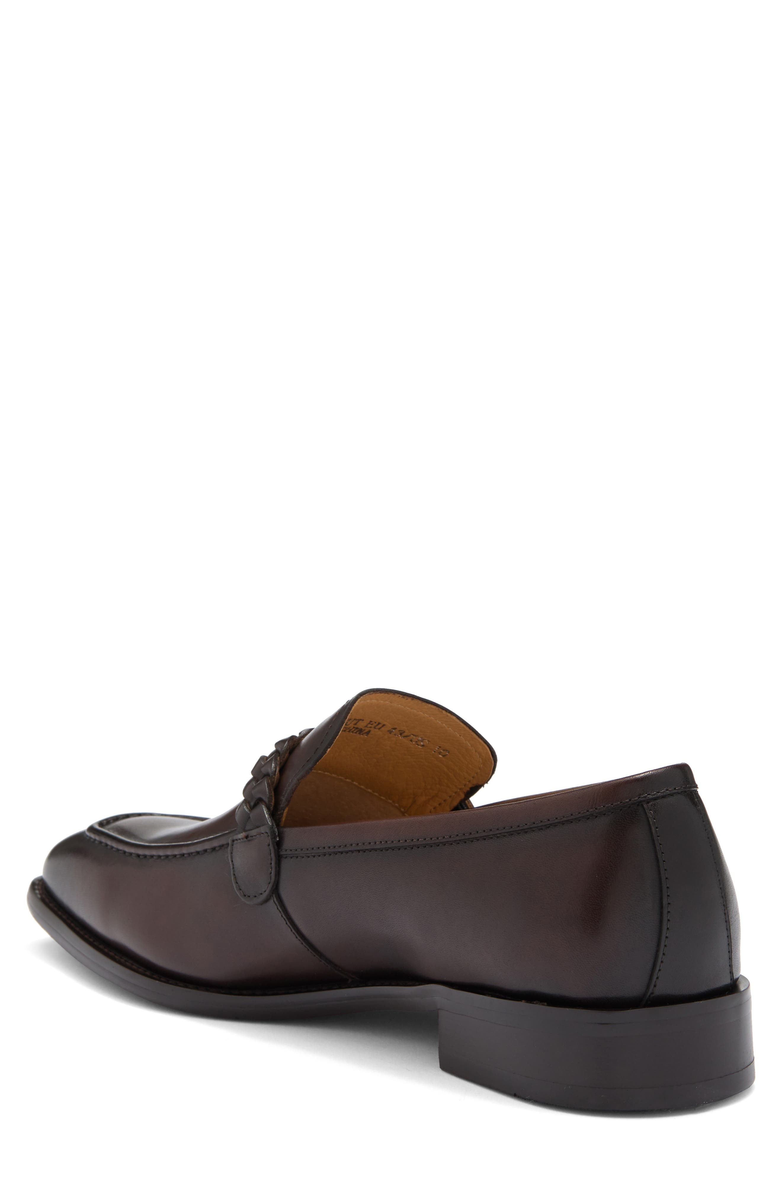 Milos Braided Strap Loafer, Alternate, color, CHESTNUT
