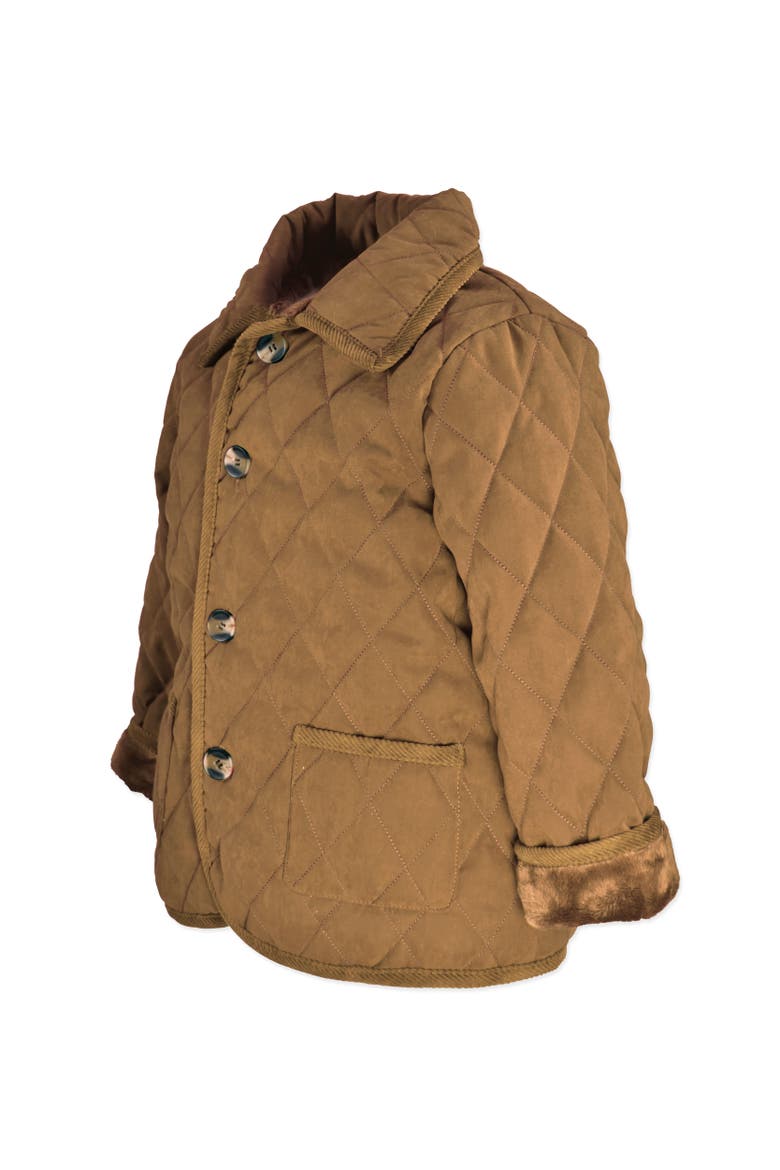 Classic Quilted Barn Jacket, Alternate, color, Caramel