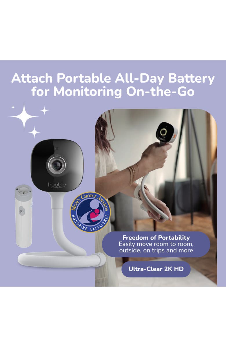 Hubble Connected GoBaby AI Portable Baby Monitor, Alternate, color, 