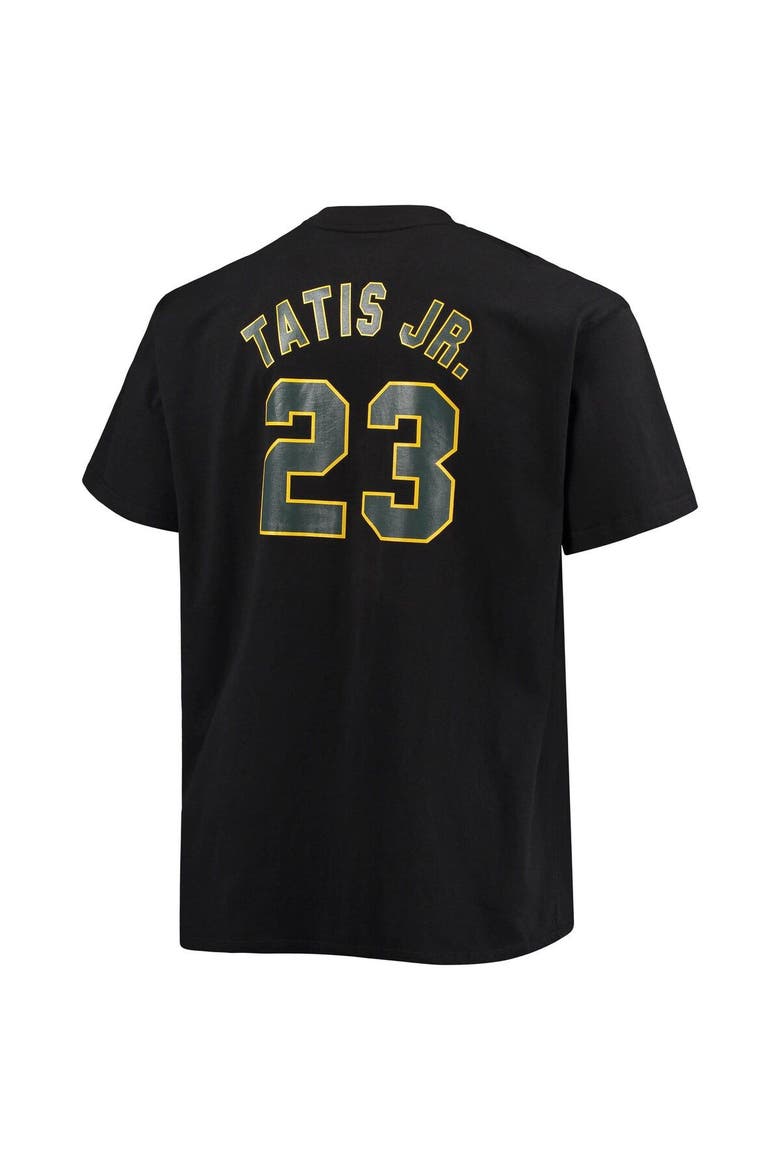 Men's Fanatics Branded Fernando Tatis Jr. Black San Diego Padres Big & Tall Wordmark Name & Number T-Shirt, Alternate, color, Black