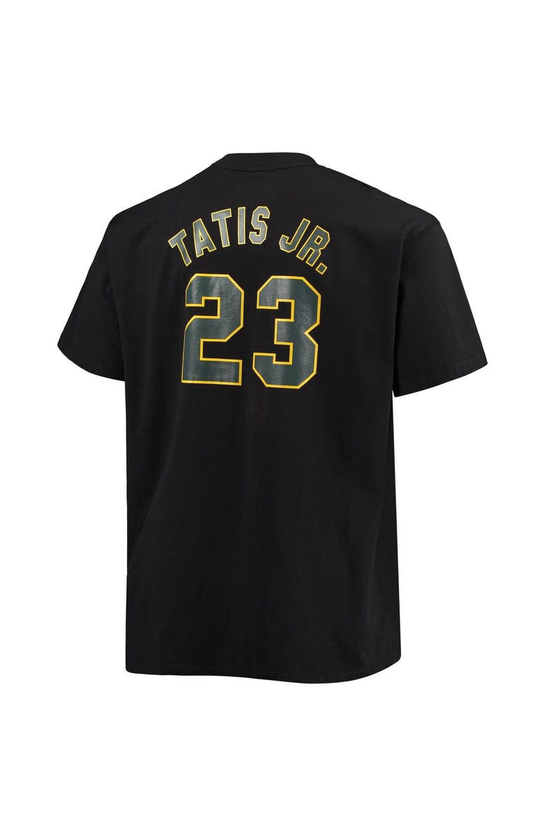 FANATICS Men's Fanatics Branded Fernando Tatis Jr. Black San Diego Padres Big & Tall Wordmark Name & Number T-Shirt, Alternate, color, Black