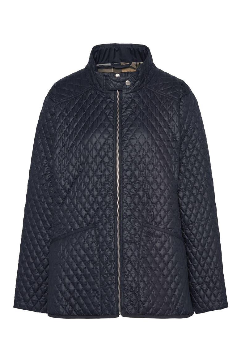Swallow Quilted Jacket, Alternate, color, NAVY