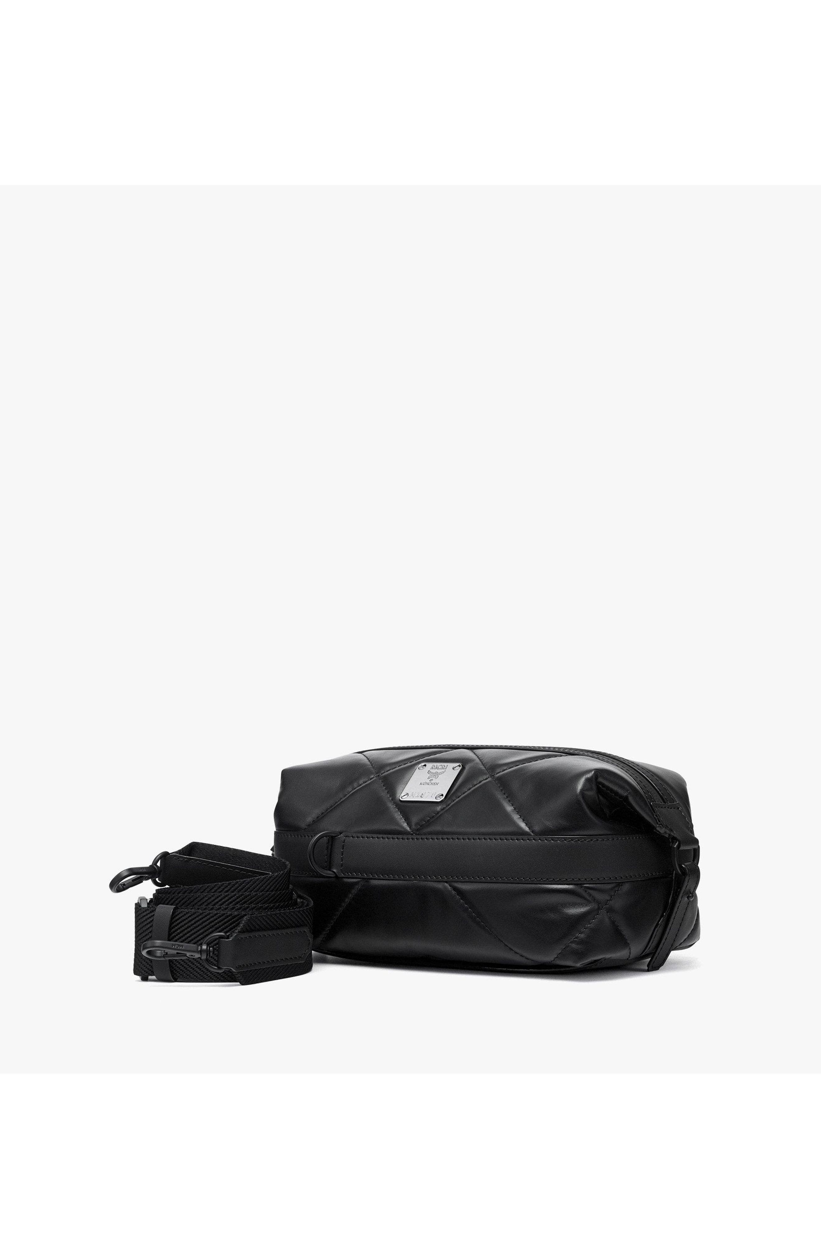 Small Aren Crossbody in Diamond Quilted Leather, Alternate, color, Black