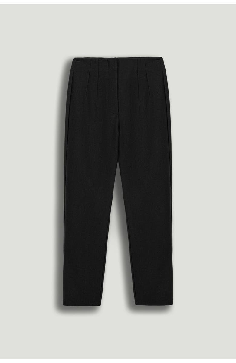 Nocturne Sculpt High-Rise Cigarette Trousers, Alternate, color, Black