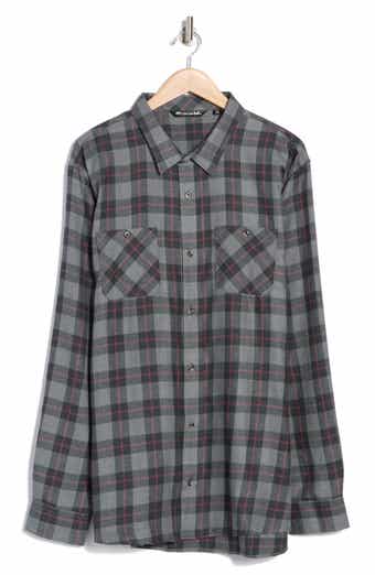 TravisMathew Cloud Plaid Flannel Button-Up Shirt