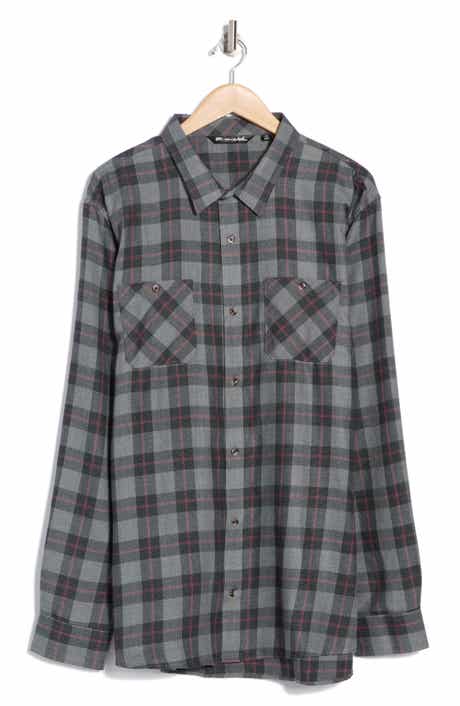 TravisMathew Cloud Plaid Flannel Button-Up Shirt