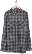 TravisMathew Cloud Plaid Flannel Button-Up Shirt