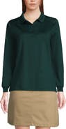 Lands' End School Uniform  Long Sleeve Rapid Dry Polo Shirt