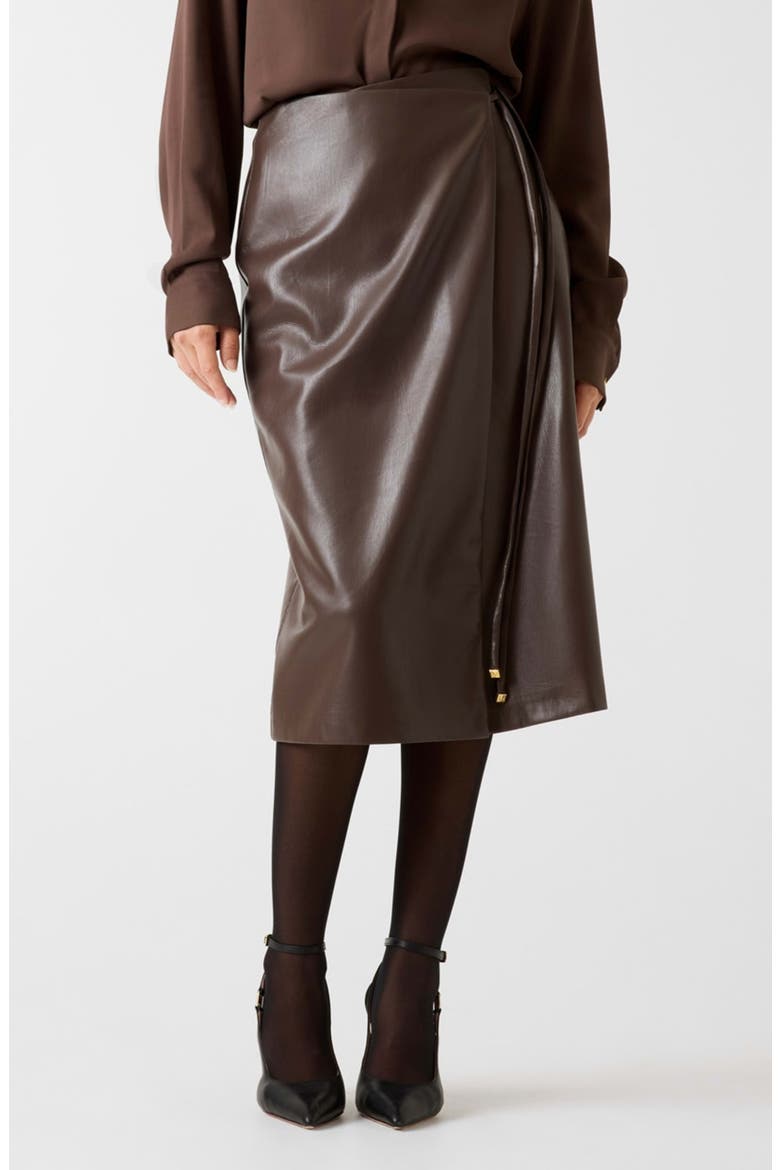 Marciano Gladys Faux Leather Wrap Skirt (Women) | Nordstrom