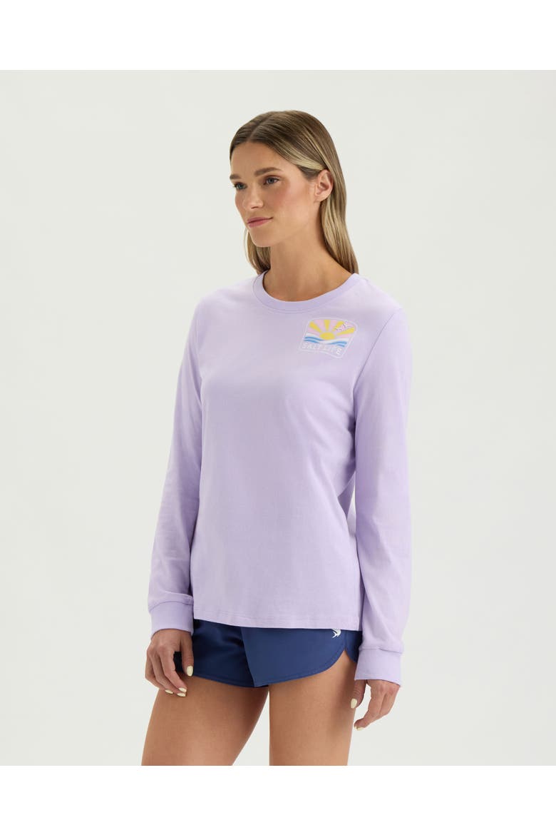 Sunset Logo Long Sleeve Tee, Alternate, color, ENGLISH HYACINTH