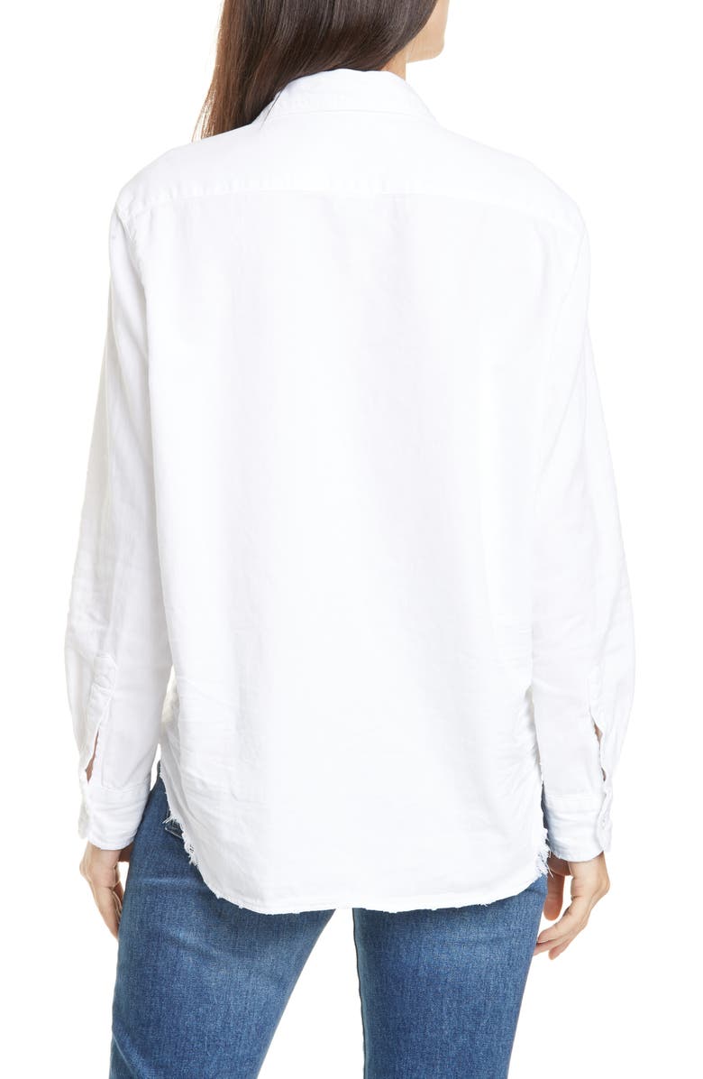 Frank & Eileen Eileen Relaxed Button-Up Shirt, Alternate, color, White Tattered Wash Denim