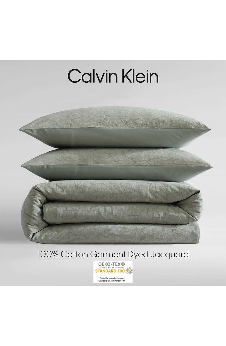 Calvin Klein Branching Leaves Comforter & Sham Set, Alternate, color, 