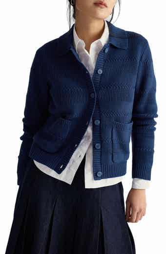 Nut Lane Collared Organic Cotton Cardigan