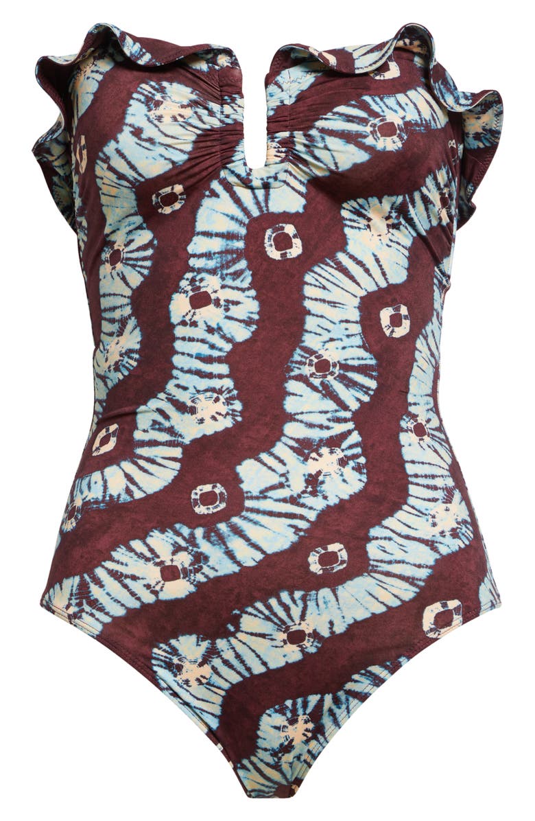 Ulla Johnson Menorca Strapless One-Piece Swimsuit, Alternate, color, 