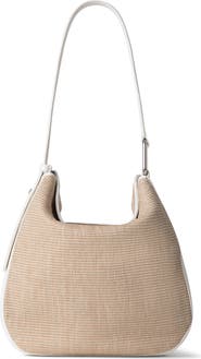 Akris Medium Anna Raffia Hobo Bag