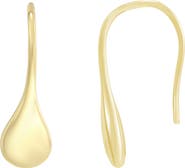 Adornia Silver Plated Teardrop Threader Earrings