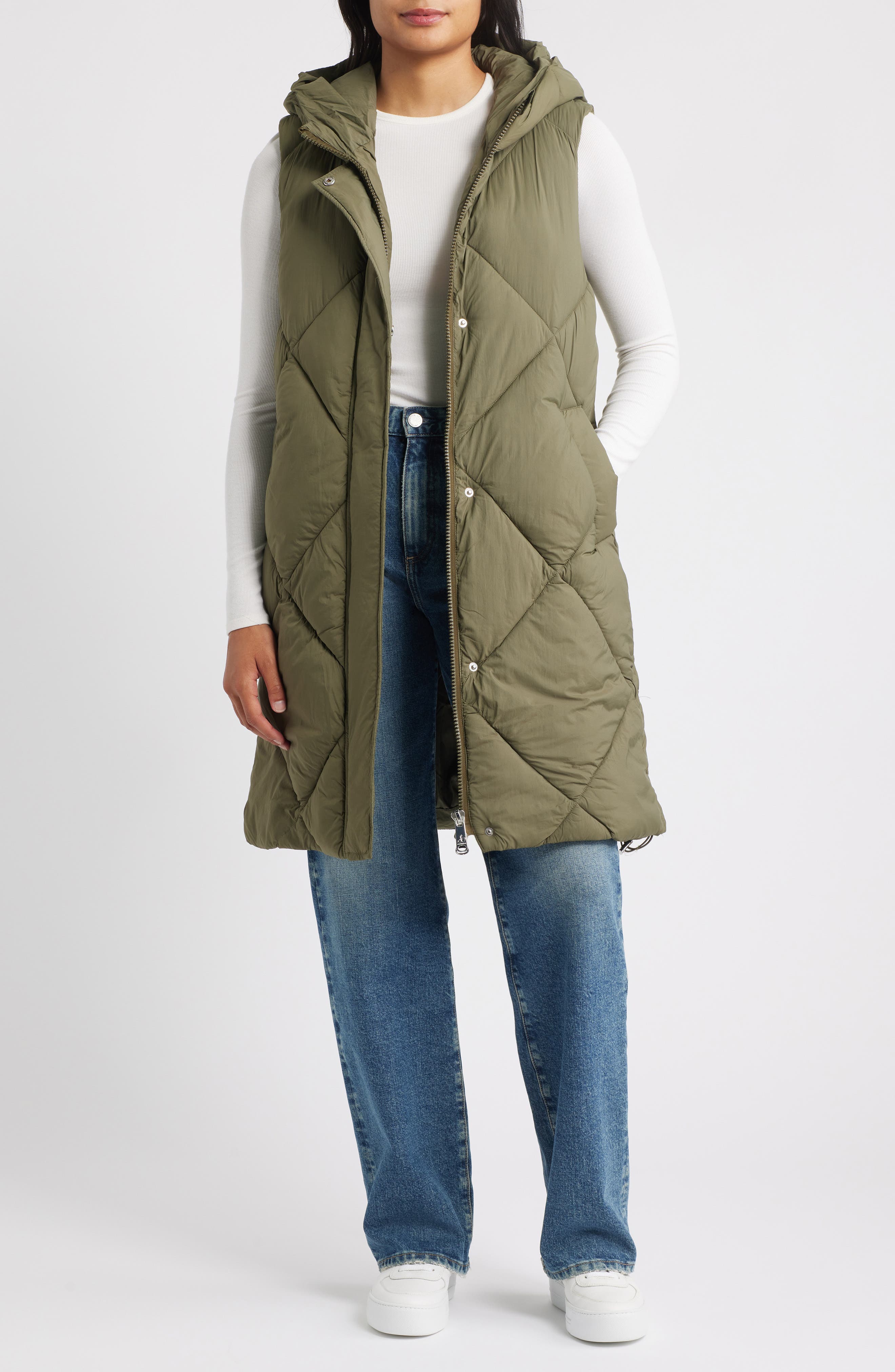 Sam Edelman Quilted Hooded Puffer Vest