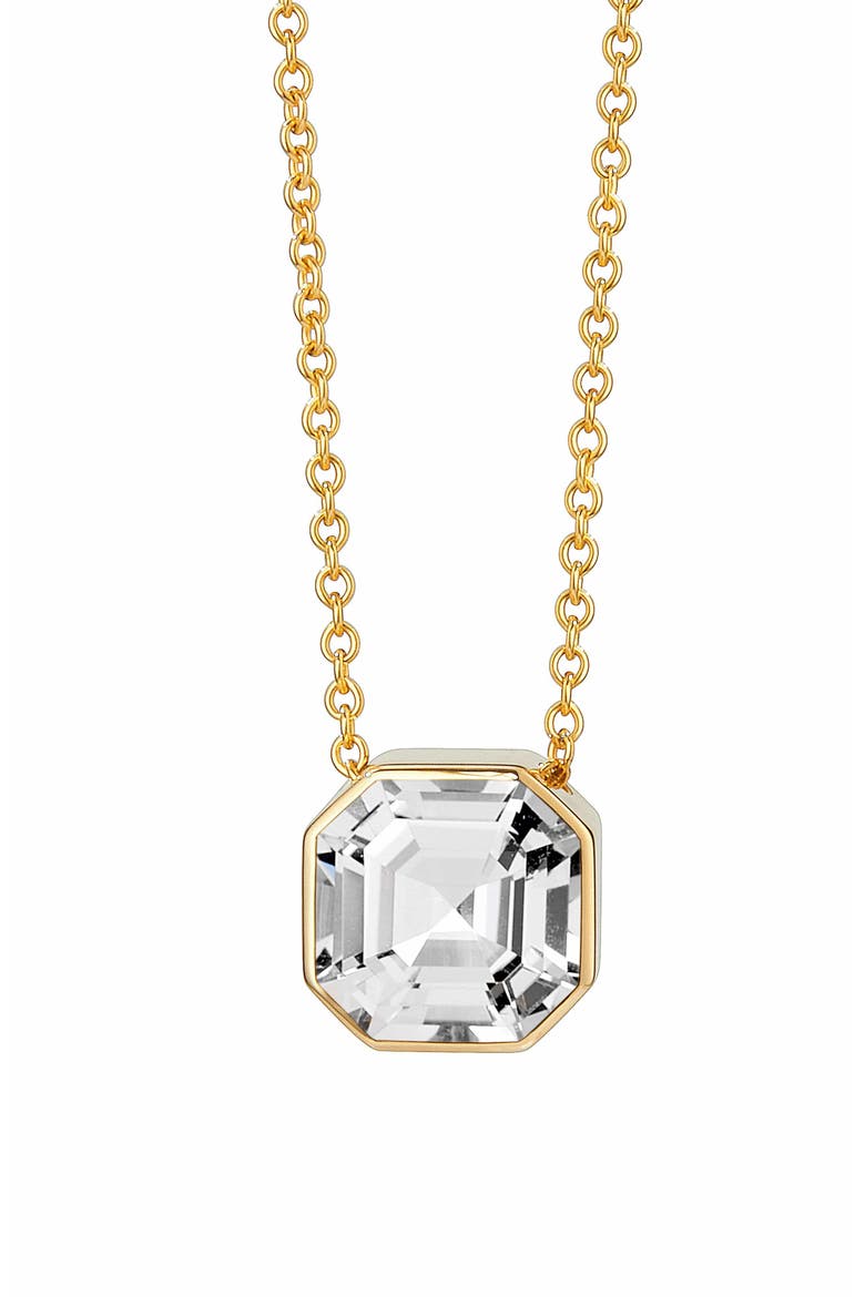 Asscher Cut Necklace, Main, color, Rock Crystal