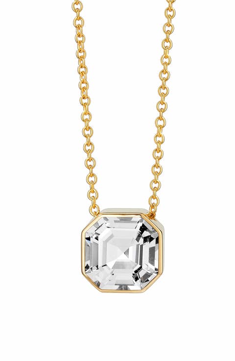 Asscher Cut Necklace