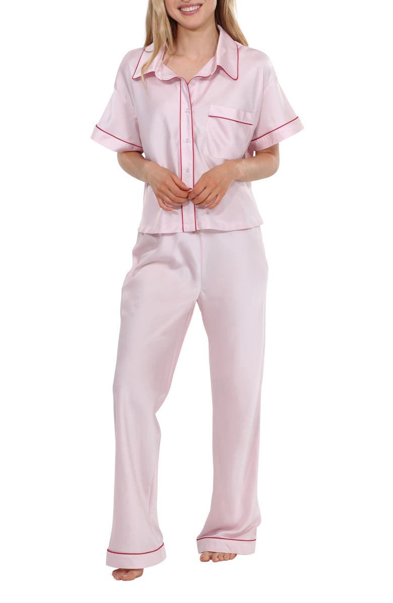 Honeydew Retreat Pajamas, Main, color, Strawberry