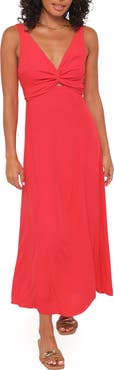 Petal & Pup Archer Sleeveless Fit & Flare Midi Dress
