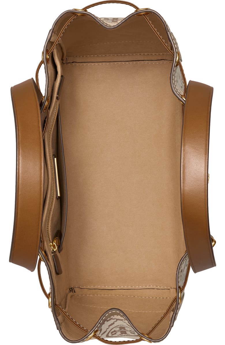 Tory Burch Small T Monogram Jacquard Tote, Alternate, color,