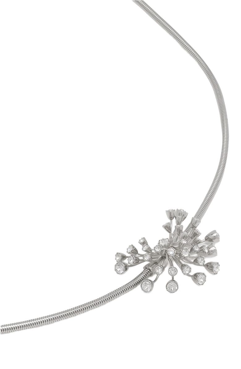 Lanvin Traviata By Lanvin Brass And Leather Belt, Alternate, color, Silver-Crystal