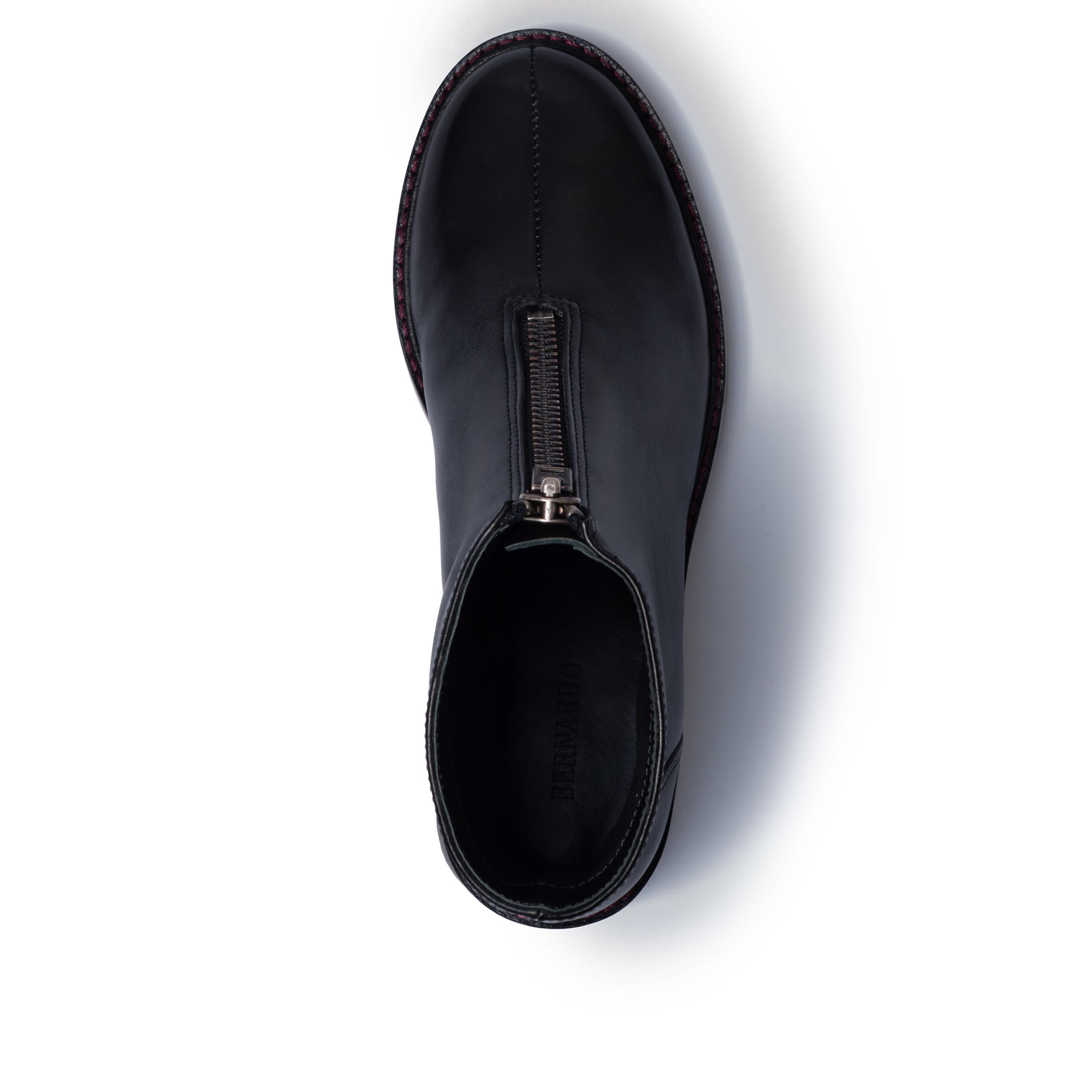 Bernardo Footwear Tess Front Zip Bootie, Alternate, color, Black