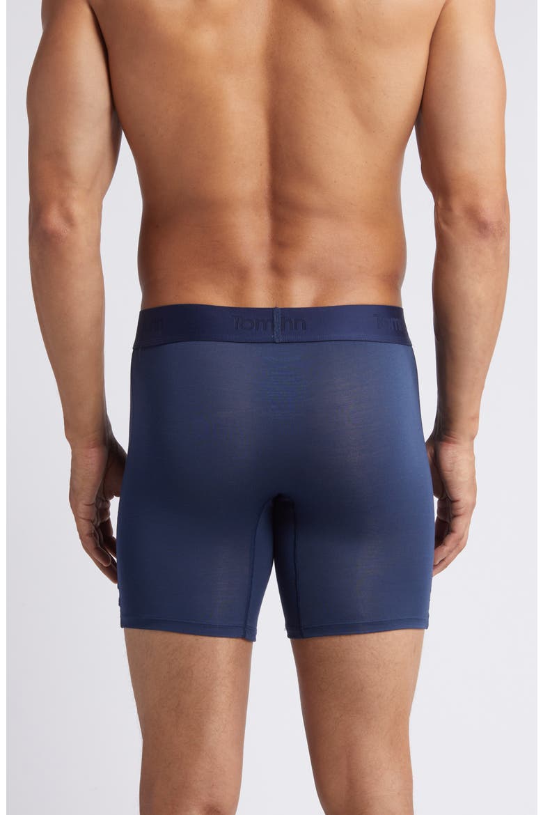 2-Pack Second Skin 6-Inch Boxer Briefs, Alternate, color, BLACK/ DRESS BLUES