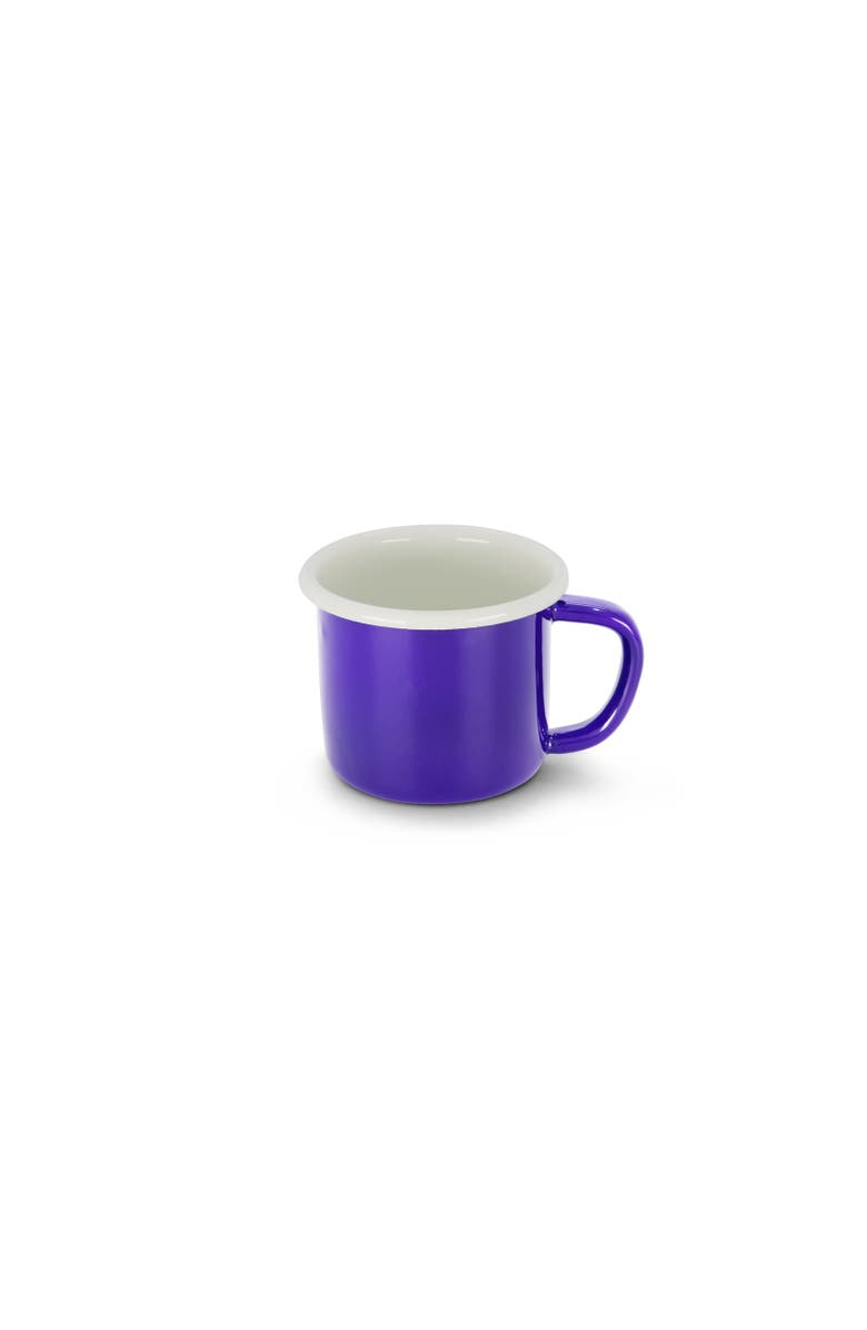 Elifle Two Tone Enamel Mug - Set of 4, Alternate, color, Royal Blue & Ivory