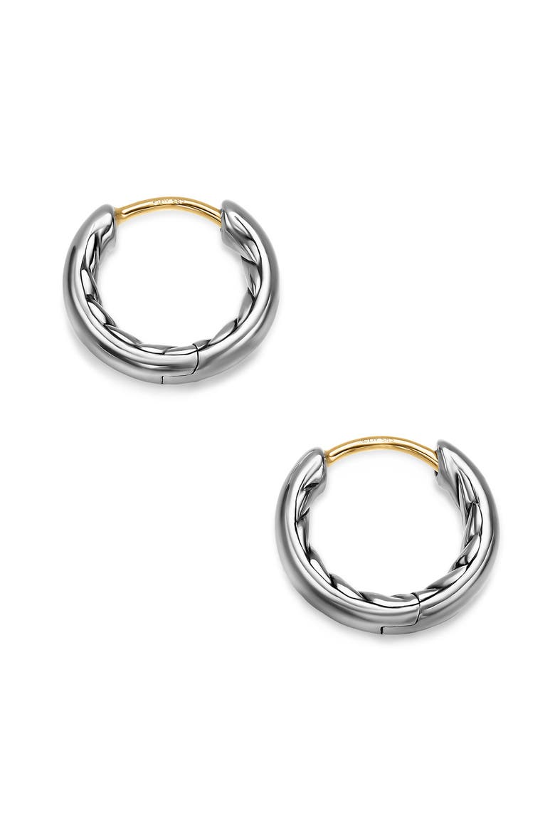 DY Mercer® Huggie Hoop Earrings, Alternate, color, SILVER