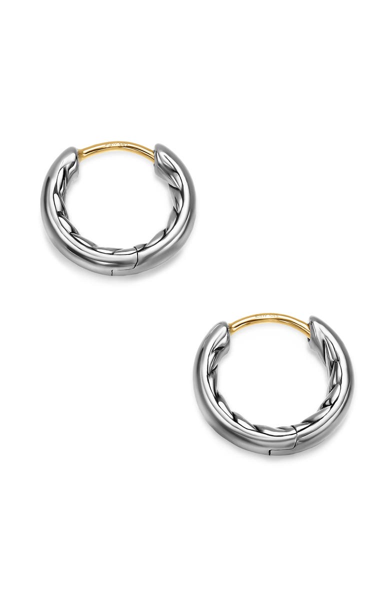 David Yurman DY Mercer<sup>®</sup> Huggie Hoop Earrings, Alternate, color, Silver