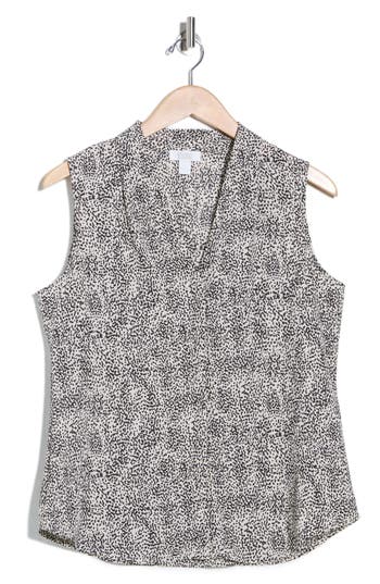 Nordstrom Rack V-neck Sleeveless Woven Shell Top