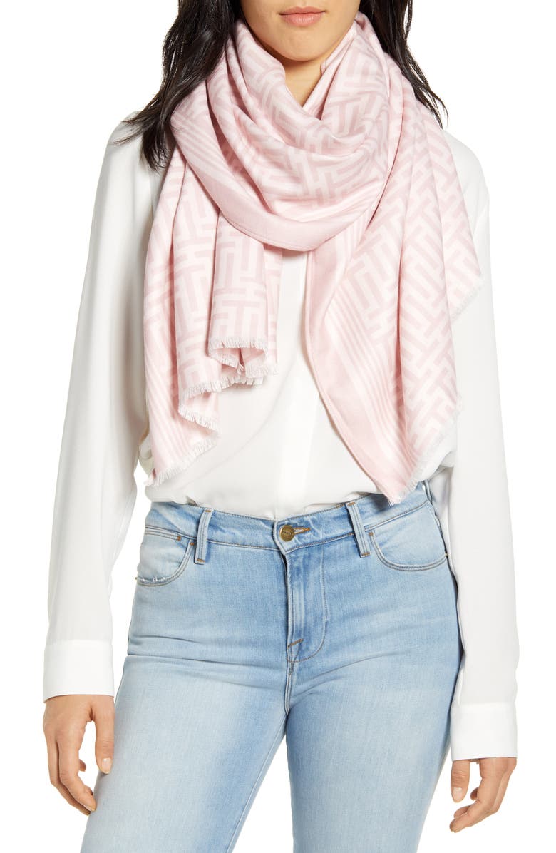 Ted Baker London Tedete Logo Print Scarf, Main, color,