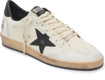 Men's Ball Star in white nappa with blue star and heel tab