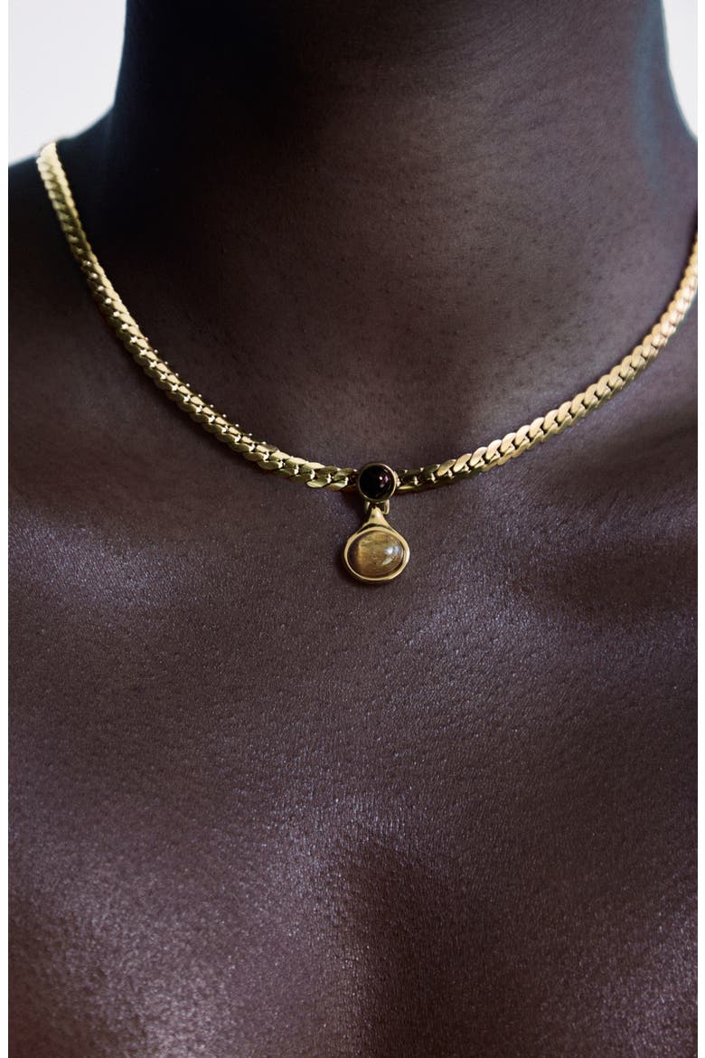 Aura Vintage Pendant Necklace, Alternate, color, Gold