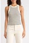 selected Cream And Black Stripe