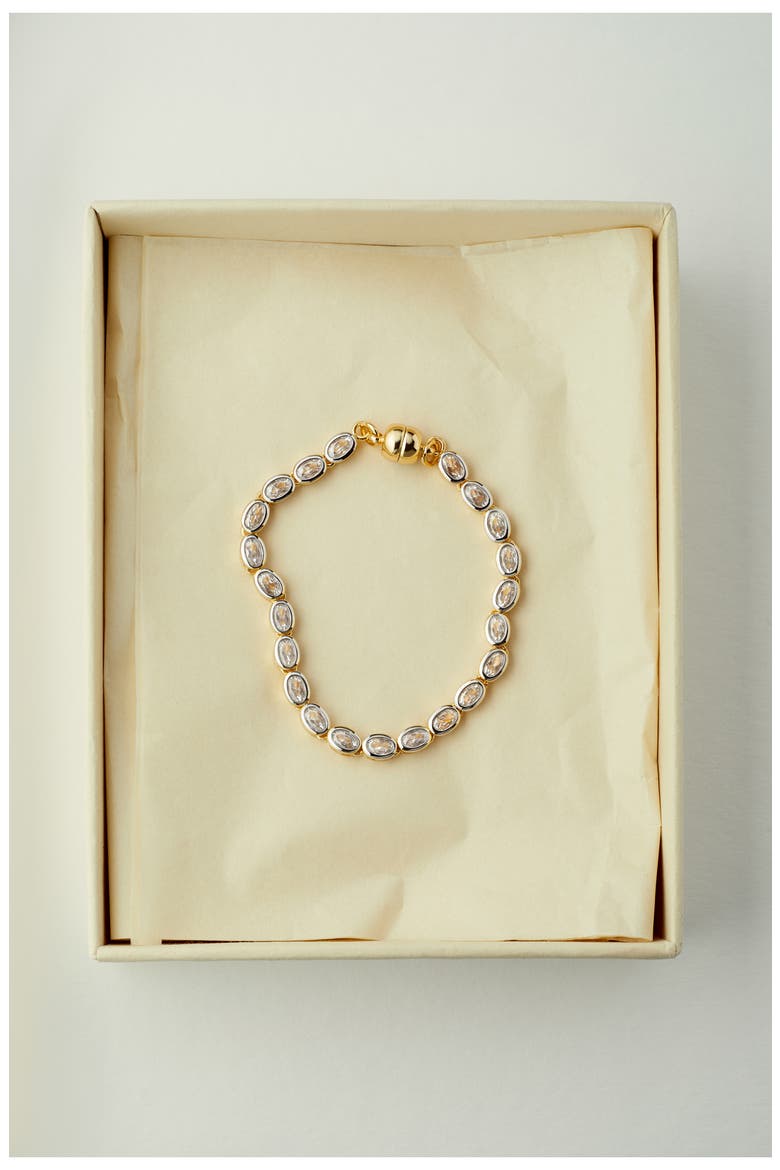The Palais Tennis Bracelet, Alternate, color, GOLD