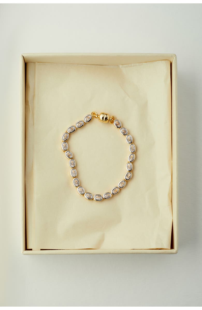 Luv AJ The Palais Tennis Bracelet, Alternate, color, Gold