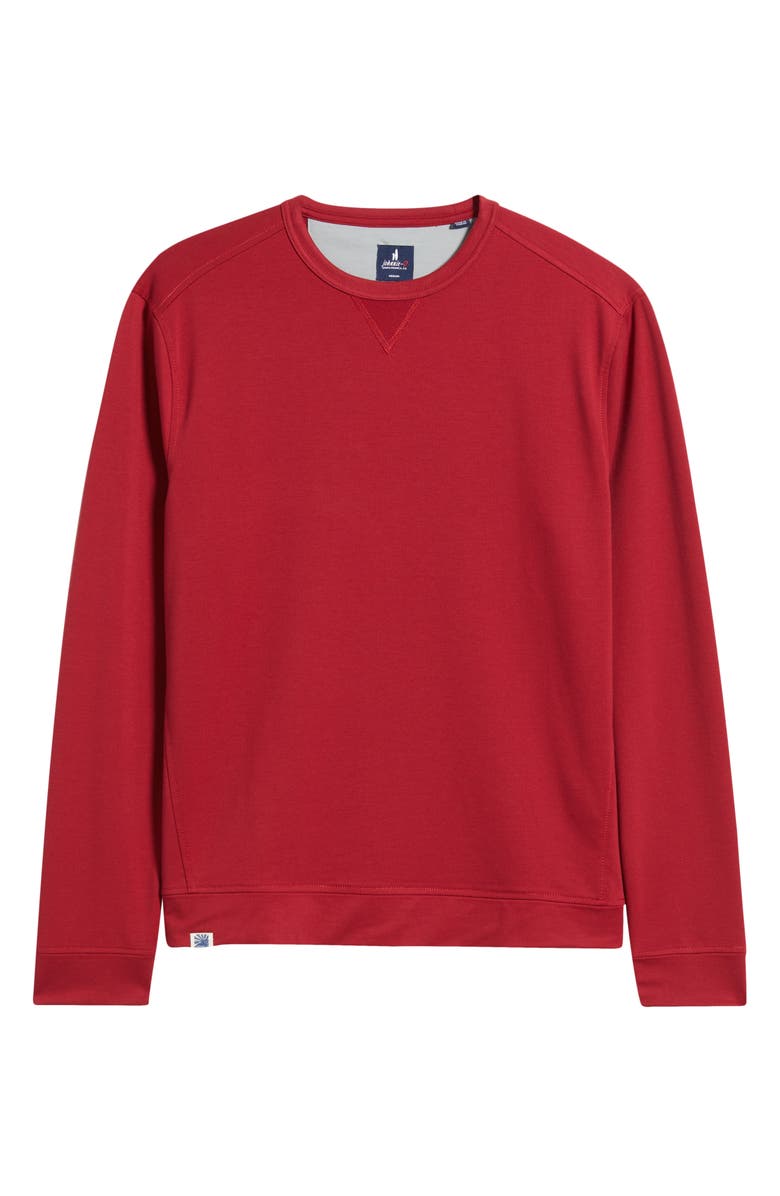 johnnie-O Willard Crewneck Sweatshirt, Alternate, color, Malibu Red