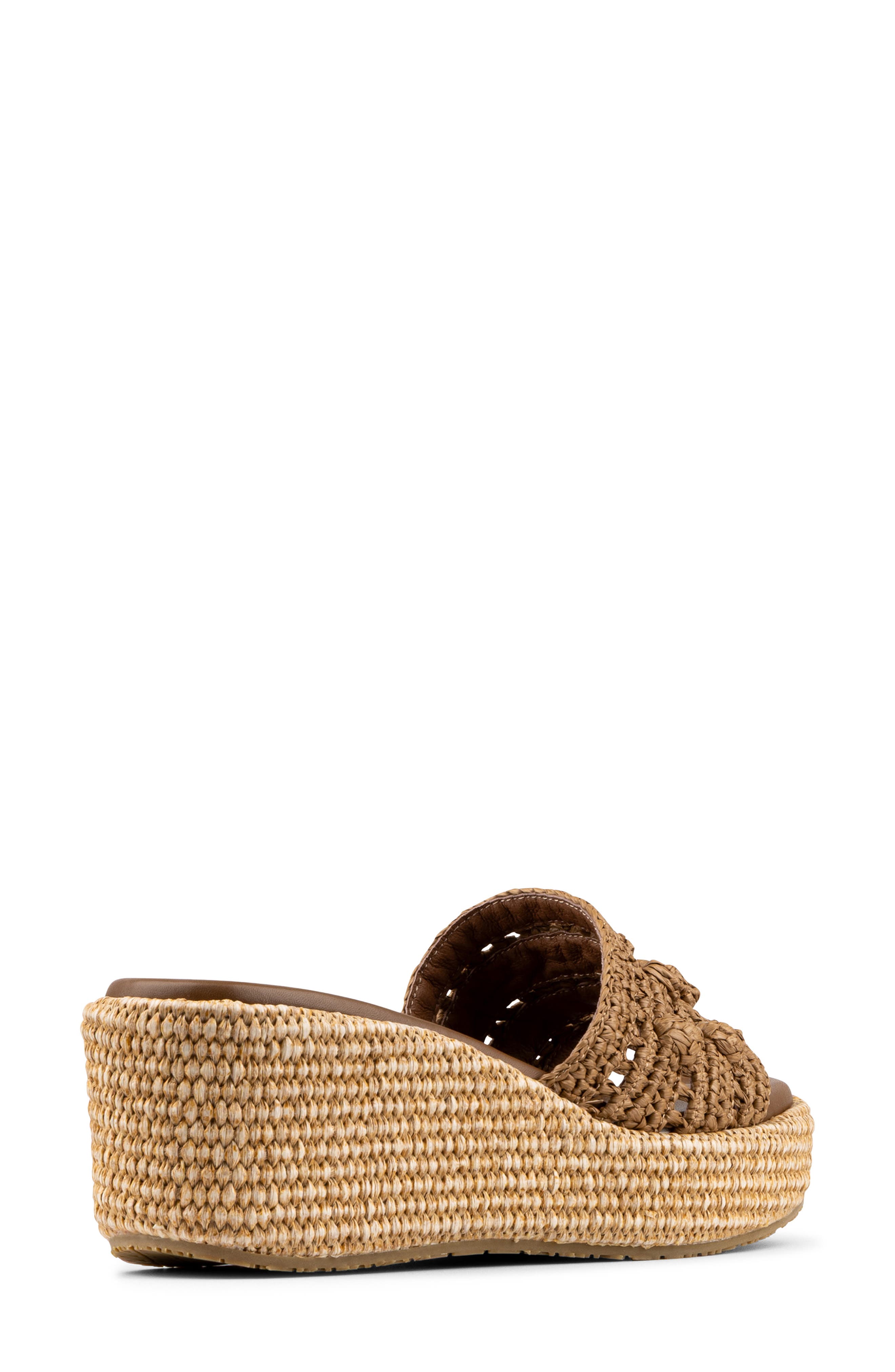 Donald Pliner Jakki Platform Wedge Sandal, Alternate, color, Saddle