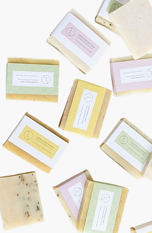 Lizush Natural Cold Process Soap Bar With Essential Oils