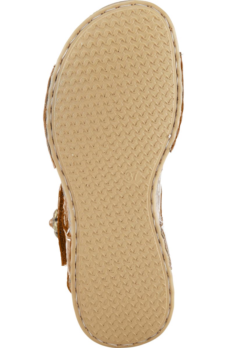 L'Artiste by Spring Step Popular Asymmetric Ankle Strap Sandal, Alternate, color, Camel